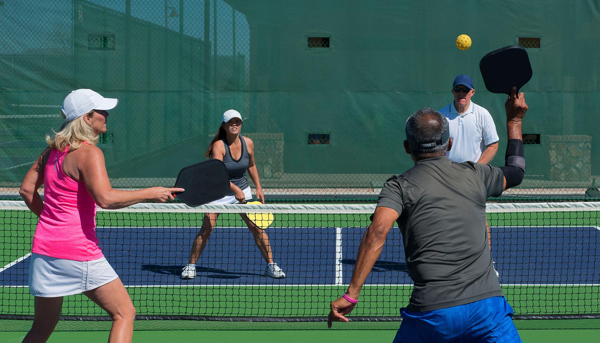 Pickleball - Mixed Doubles Action